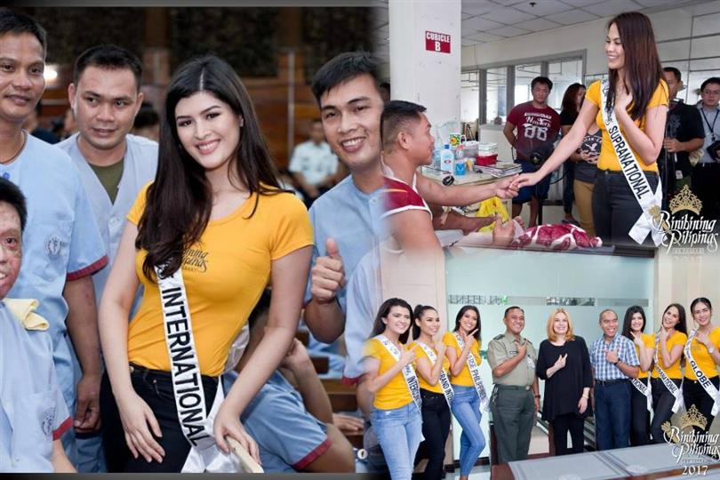 Binibining Pilipinas 2017 winners visited the AFP Hospital